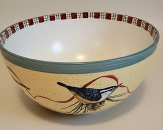 Lenox Winter Greetings Large Salad Bowl by Catherine McClung