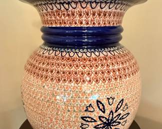 Bolesławiec "Unikat" Pottery Vase