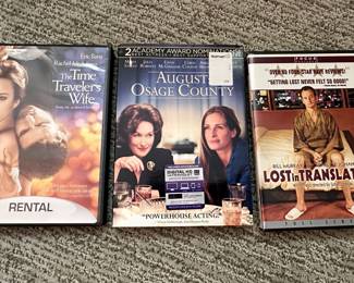 DVD Movie Collection: The Time Traveler's Wife, August: Osage County, Lost in Translation