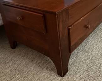 Shaker Style Pine Blanket Chest with Drawers