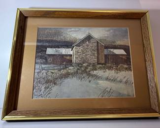 Eric Sloane "Winter Barn" Print