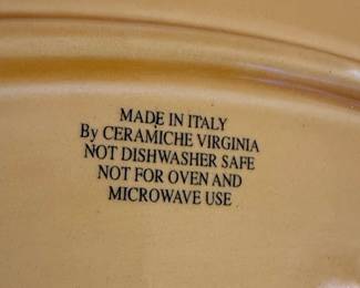 Ceramiche Virginia Oval Platter and Pitcher