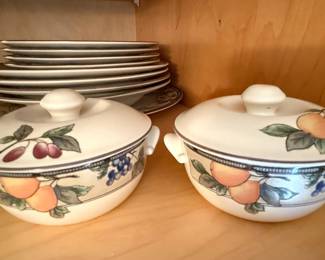 Assorted Mikasa Intaglio Garden Harvest Dishes