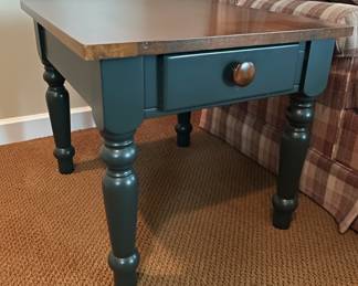 Farmhouse Style End Table with Drawer