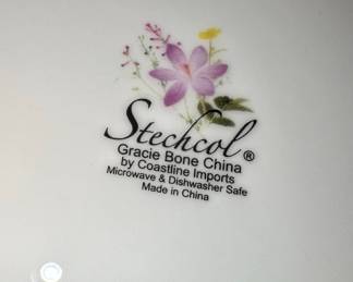 Stechcol Gracie Bone China Floral Plates