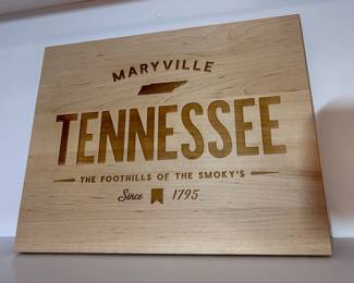 Gladfolk Custom Maple Wood Sign - Maryville Tennessee