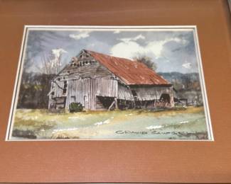 David Campbell Barn Watercolors