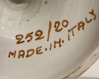 Italian Ceramic Pedestal Bowl