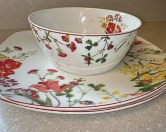 Mikasa Wildflower Garden Red Turnowsky Bone China Dinnerware