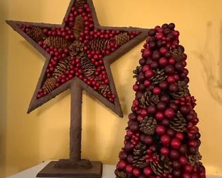 Rustic Christmas Tree Decor Set