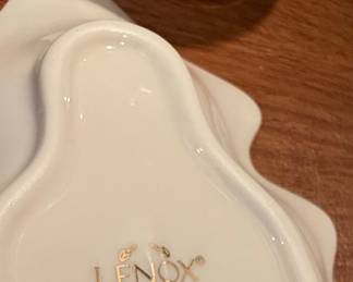 Lenox Holiday Holly & Berry Bud Vase and Trinket Dish Set