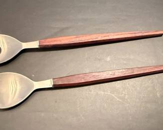 1847 Rogers Bros E.P. Korea & Oneida Stainless Steel Flatware Set with Salad Servers