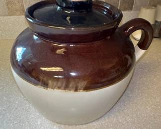 Stoneware Bean Pot