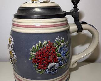 Gerz W. Germany Edelweiss Limited Edition Stein