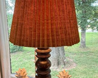 Mid-Century Modern Stacked Wood Table Lamp