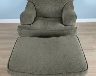 Haverty Coppell Style Armchair and Ottoman