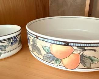 Assorted Mikasa Intaglio Garden Harvest Dishes