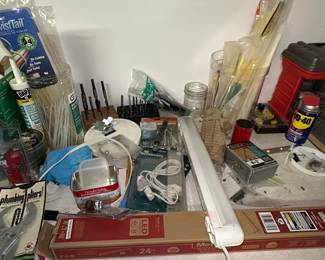 Assorted Hardware and Lighting Supplies