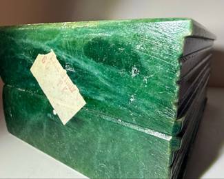 Carved Stone Bookends