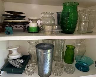 Assorted Glass Vases