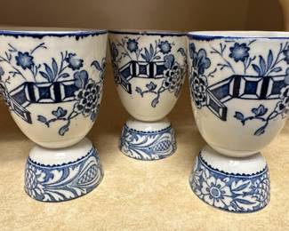 Blue Danube Blue Onion Pattern Egg Cups