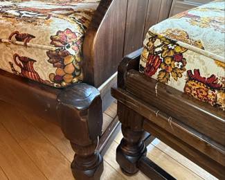 Ethan Allen Traditional Classics Wingback Chair and Ottoman