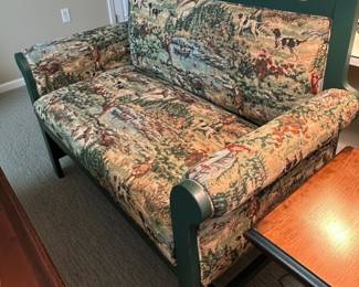Hunting Scene Tapestry Settee