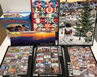 Assorted Jigsaw Puzzles including Local Tennessee Scenes