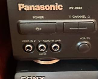 Panasonic PV-8661 Omnivision VCR and Sony Hi-Fi Stereo Video Cassette Recorder