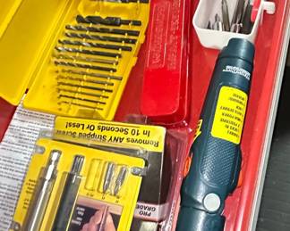 Black & Decker "Twist-Grip" Cordless Screwdriver and Assorted Bit Sets