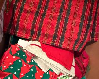 Christmas Themed Table Linens