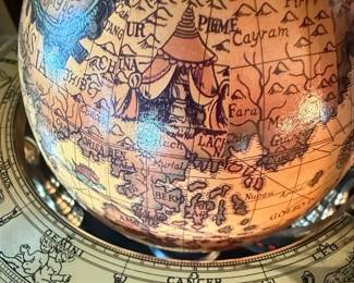 Zoffoli Style Brass Celestial Globe with Zodiac Ring