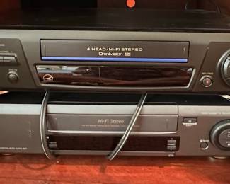 Panasonic PV-8661 Omnivision VCR and Sony Hi-Fi Stereo Video Cassette Recorder