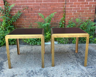 Lot 28: Pair of MCM Metal End Tables