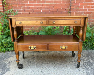 Lot 16: Willet Furniture Drop Leaf Serving Cart