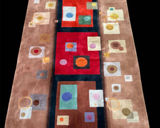 Lot 47: MCM Art Deco Rug