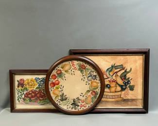 Lot 38: Theorem Paintings on Velvet