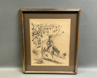 Lot 11: Don Quixote Lithograph Signed and Numbered