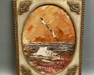 Lot 22: Signed Morris Katz Oil on Board