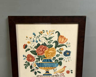 Lot 10: Signed Theorem Still Life Painting on Velvet