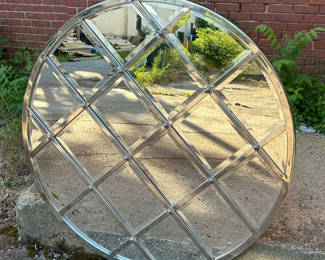 Lot 42: Art Deco Round Mirror