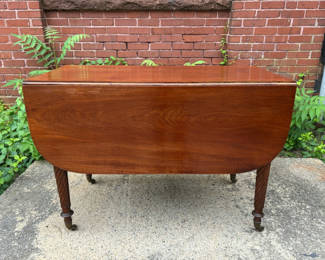 Lot 46: Antique One Drawer Drop Leaf Table