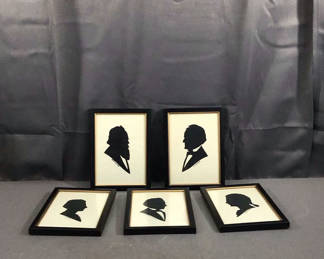 Lot 197: Famous Composers Miniature Silhouettes