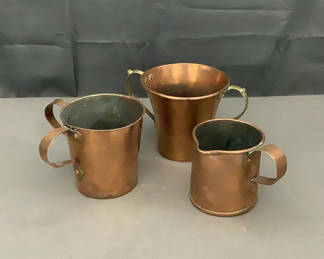 Lot 208: Antique Copper Vessels