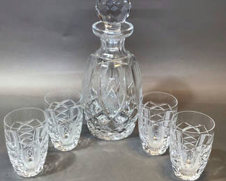 Lot 260: Waterford Cut Thistle Barware