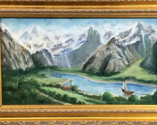 Lot 198: Unsigned Acrylic On Canvas