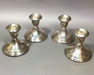 Lot 116: Alvin Sterling Candle Holders