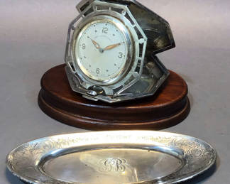 Lot 127: Antique Blackington & Gorham Sterling Vanity (100+dwt)