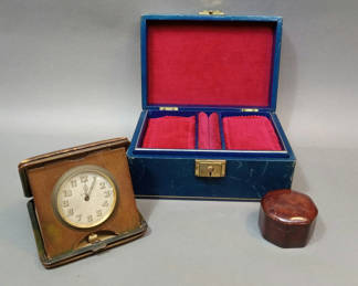 Lot 233: Vintage Leather Travel Accessories
