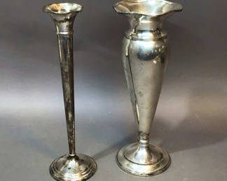 Lot 119: Elgin Silver Co. Sterling Vases